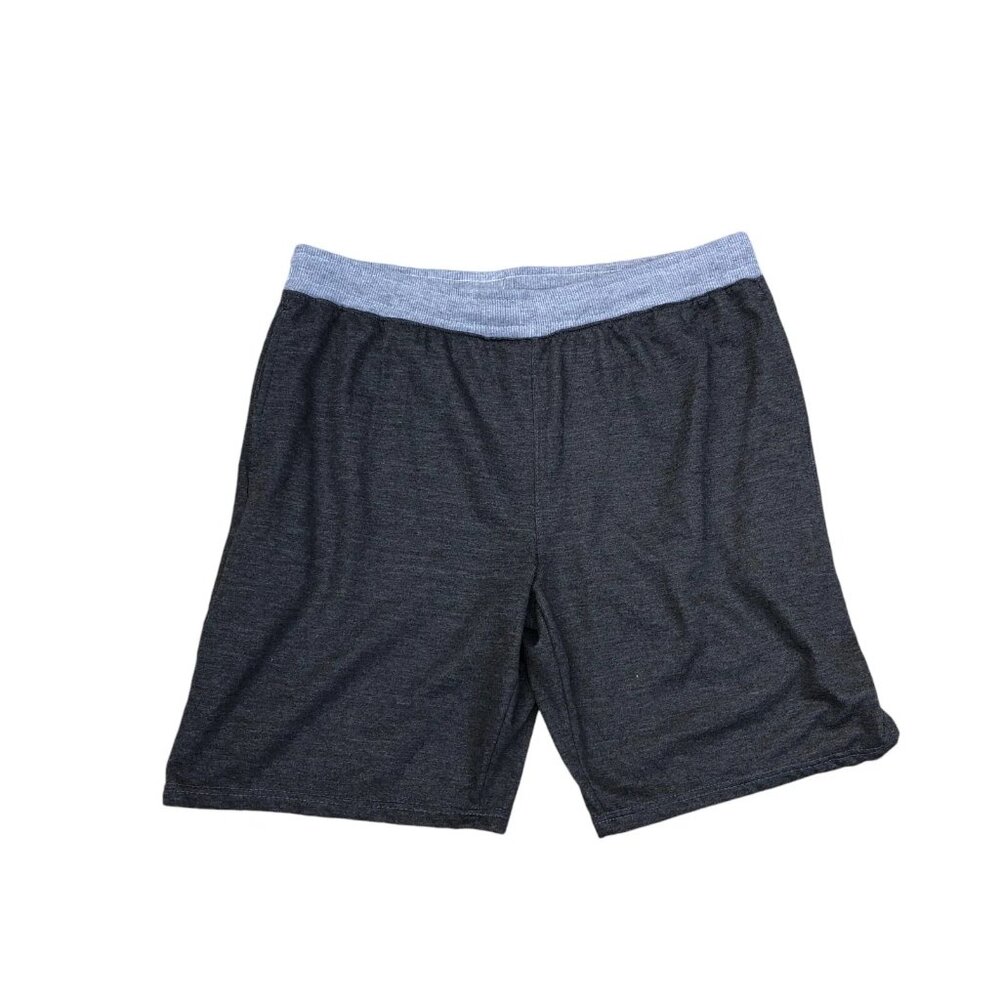 ESSENTIAL ELEMENTS Sweat Shorts XL Men's Grey Pockets Elastic Waist